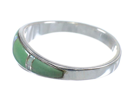 Authentic Sterling Silver Opal And Turquoise Ring Size 7-3/4 RX57310