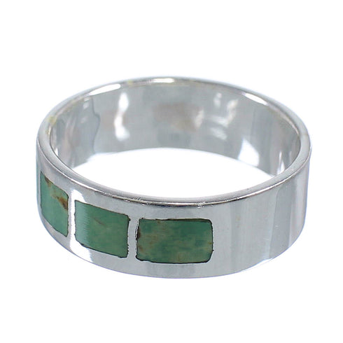 Authentic Sterling Silver And Turquoise Southwest Jewelry Ring Size 5-3/4 VX58419