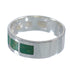 Genuine Sterling Silver And Turquoise Inlay Jewelry Ring Size 5-1/4 VX58429