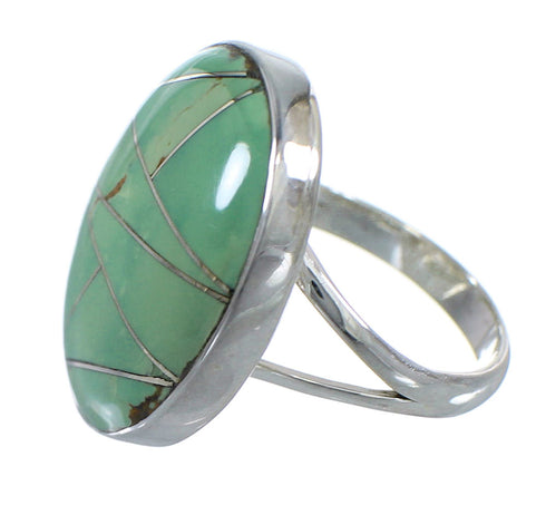 Sterling Silver And Turquoise Southwest Ring Size 4-3/4 VX57256