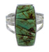 Turquoise Inlay And Sterling Silver Ring Size 8-3/4 VX57295