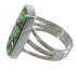 Turquoise Inlay And Sterling Silver Ring Size 8-3/4 VX57295