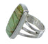 Turquoise Inlay And Genuine Sterling Silver Ring Size 6-1/4 VX57296