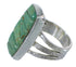 Southwest Turquoise Inlay And Genuine Sterling Silver Jewelry Ring Size 7-3/4 VX57357
