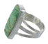 Genuine Sterling Silver And Turquoise Inlay Jewelry Ring Size 8-1/4 VX57375
