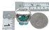 Southwest Turquoise Flower Dragonfly Silver Ring Size 6 RX82601