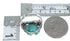 Turquoise Flower Dragonfly Genuine Sterling Silver Ring Size 5-1/2 RX82659