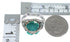 Turquoise Sterling Silver Flower Dragonfly Ring Size 7-3/4 RX82720