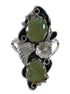 Turquoise Southwest Sterling Silver Flower Ring Size 5-1/2 RX60245