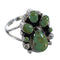 Sterling Silver Southwest Turquoise Ring Size 5-1/4 RX60391