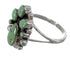 Authentic Sterling Silver Southwestern Turquoise Ring Size 7-3/4 RX60412