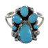 Genuine Sterling Silver Southwest Turquoise Ring Size 6-3/4 RX60434
