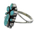 Southwestern Turquoise Sterling Silver Ring Size 5-1/2 RX60449