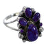 Sterling Silver Southwest Magenta Turquoise Ring Size 5-1/2 RX60520