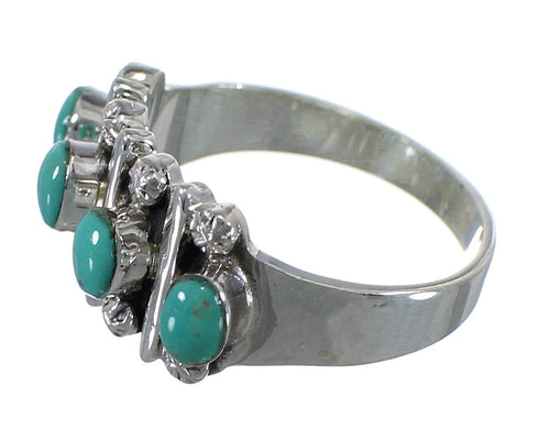 Sterling Silver And Turquoise Ring Size 7-1/4 RX60617