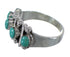 Sterling Silver And Turquoise Ring Size 7-1/4 RX60617