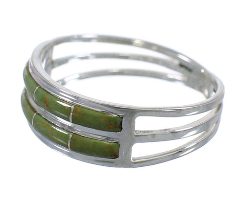Turquoise Authentic Sterling Silver Southwest Ring Size 5-3/4 QX79745