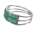 Southwest Turquoise Authentic Sterling Silver Ring Size 6-1/2 QX79796