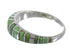 Southwestern Silver Turquoise Jewelry Ring Size 6-3/4 AX80021