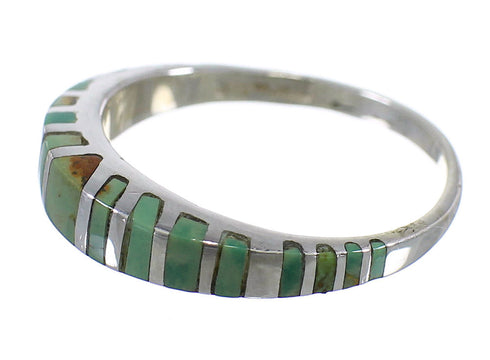 Sterling Silver Turquoise Jewelry Ring Size 5-1/4 AX80031