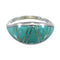 Southwestern Sterling Silver And Turquoise Ring Size 5-1/2 YX79662