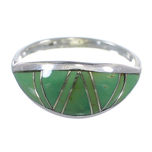 Sterling Silver Turquoise Southwestern Ring Size 5-1/2 YX79670