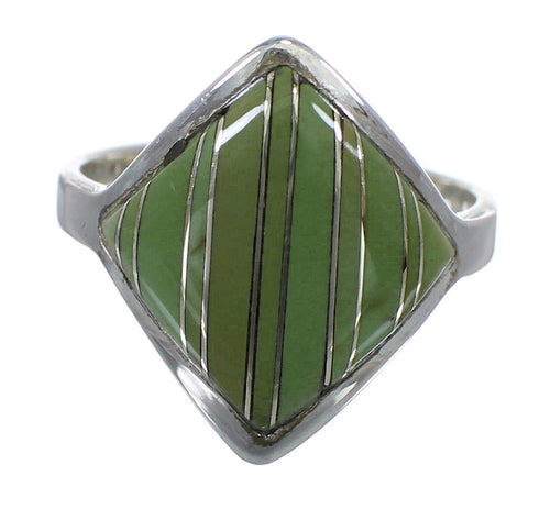 Genuine Sterling Silver And Turquoise Southwestern Ring Size 5-3/4 YX79725