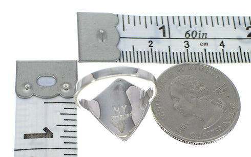 Genuine Sterling Silver And Turquoise Southwestern Ring Size 5-3/4 YX79725