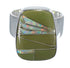 Turquoise And Opal Inlay Jewelry Southwest Sterling Silver Ring Size 6 AX83317