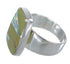 Turquoise And Opal Inlay Jewelry Southwest Sterling Silver Ring Size 6 AX83317