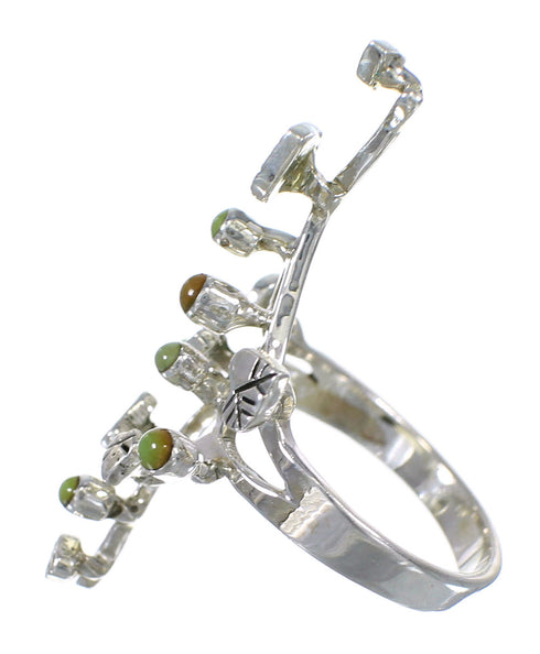 Authentic Sterling Silver Turquoise Southwest Ring Size 6-1/4 VX62301