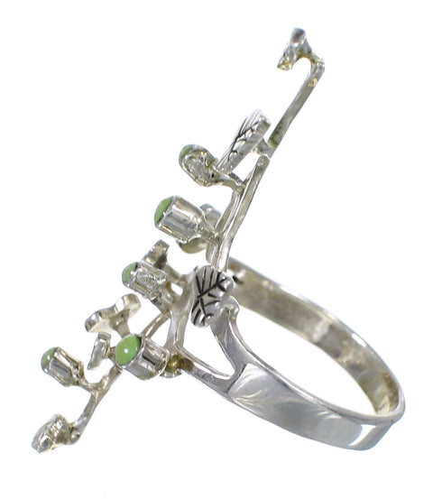 Turquoise Sterling Silver Jewelry Ring Size 6-3/4 VX62330