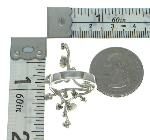 Turquoise Authentic Sterling Silver Jewelry Ring Size 7-1/4 VX62335