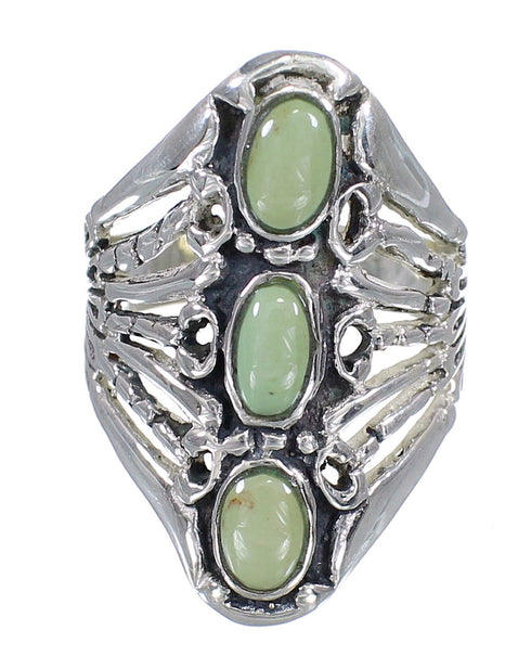 Southwest Sterling Silver And Turquoise Ring Size 5 VX62435