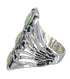 Turquoise And Genuine Sterling Silver Ring Size 7-3/4 VX62442