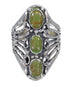 Turquoise And Genuine Sterling Silver Jewelry Ring Size 6-3/4 VX62465