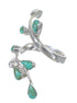 Genuine Sterling Silver Turquoise Southwest Jewelry Ring Size 7-3/4 VX62521