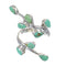 Genuine Sterling Silver Turquoise Southwest Jewelry Ring Size 7-1/2 VX62552