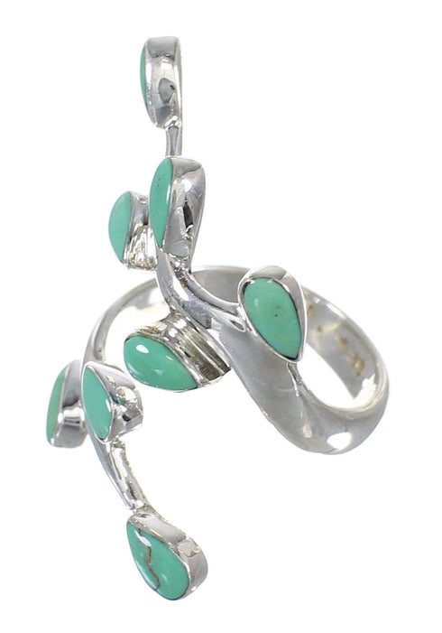 Turquoise Sterling Silver Jewelry Ring Size 4-1/2 VX62569