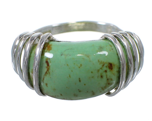 Authentic Sterling Silver And Turquoise Ring Size 5-1/2 RX80912