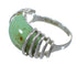 Authentic Sterling Silver And Turquoise Ring Size 5-1/2 RX80912