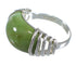 Southwest Sterling Silver Turquoise Ring Size 7-1/2 RX80925