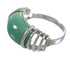 Authentic Sterling Silver Turquoise Ring Size 7-1/2 RX80927