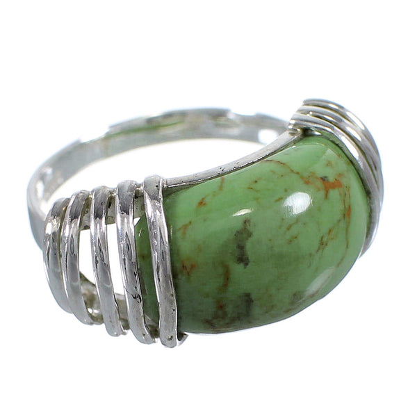 Sterling Silver Southwest Turquoise Ring Size 5-1/2 RX80945