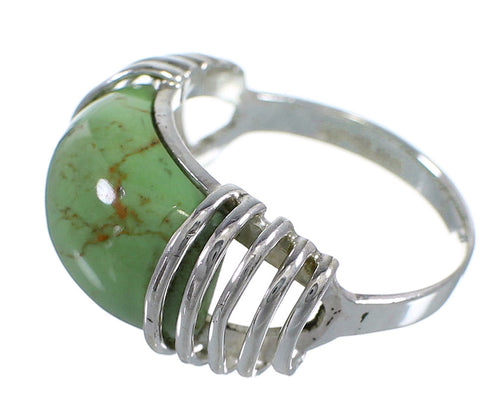 Sterling Silver Southwest Turquoise Ring Size 5-1/2 RX80945