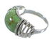 Sterling Silver Southwest Turquoise Ring Size 5-1/2 RX80945