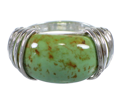 Turquoise Genuine Sterling Silver Ring Size 5-1/2 RX80978