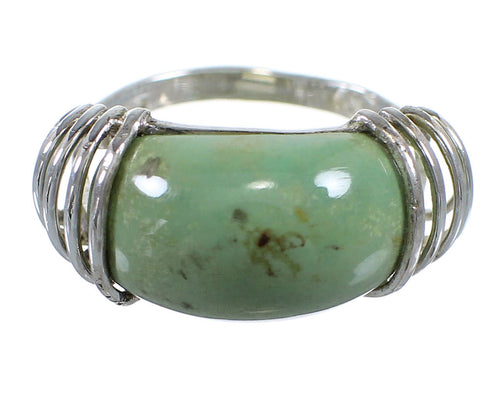 Turquoise Sterling Silver Ring Size 7-3/4 RX80984