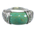 Genuine Sterling Silver And Turquoise Ring Size 6 RX80990
