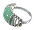Genuine Sterling Silver And Turquoise Ring Size 6 RX80990
